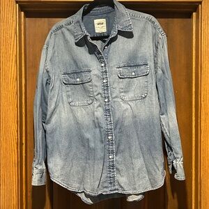 Aerie Oversized Chambray Button Down
